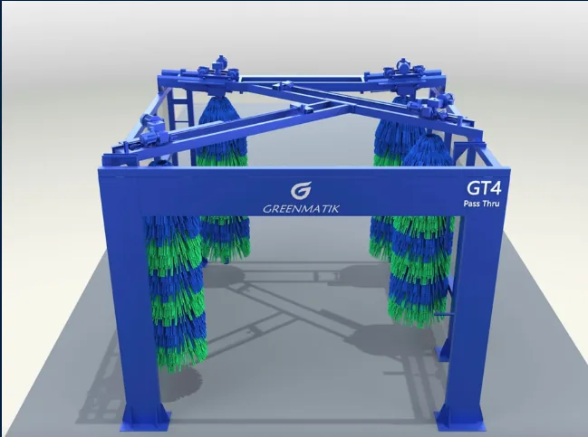 Render frontal del tunel industrial Greenmatik GIANT GT4 PASS THRU
