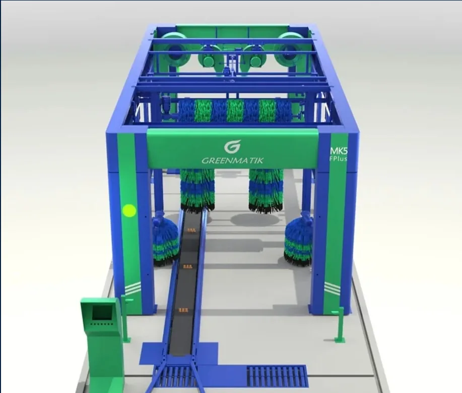 Render frontal del túnel de lavado MATIK'S MK5