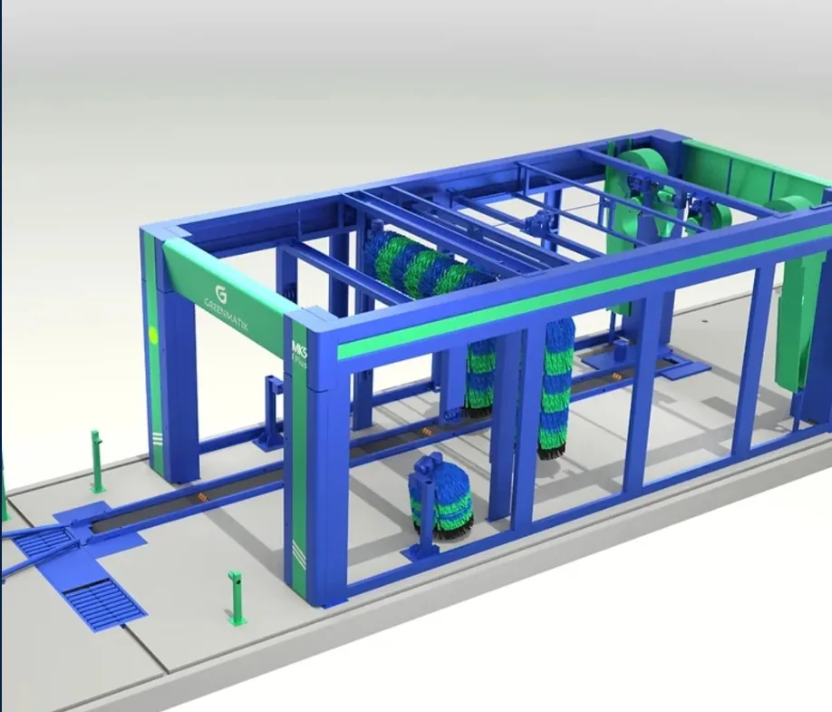 Túnel MATIK'S MK5 — vista lateral del modulo de cepillos