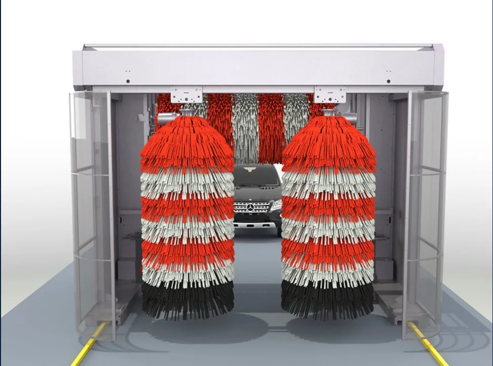 Puente MATIK'S XP5 DS — vista lateral con cepillos verticales